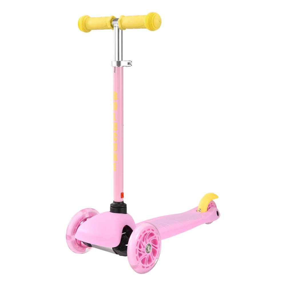 BOLDCUBE - Pink & Yellow - Teeny 3 Wheel Scooter